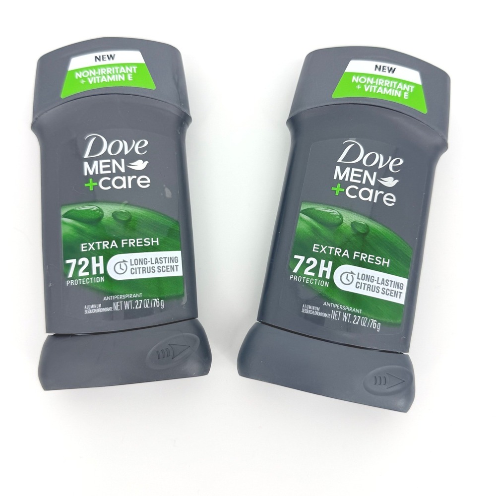 Dove Men+Care Extra Fresh Antiperspirant Deodorant 2.7oz 72H Protection Lot of 2